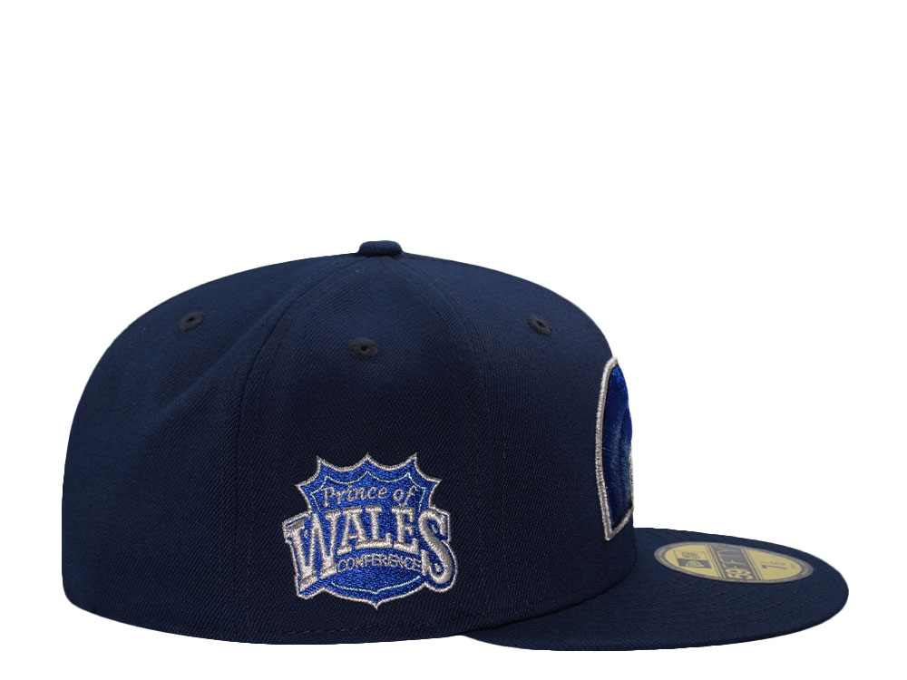 New Era Quebec Nordiques Prince Of Wales Conference Ocean Blue Prime Edition 59Fifty Fitted Cap