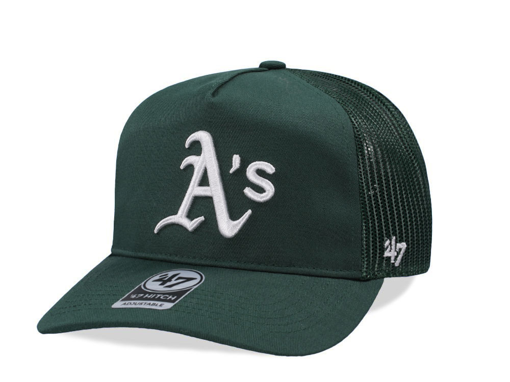 47Brand Oakland Athletics Dark Green Hitch Edition Trucker Snapback Cap