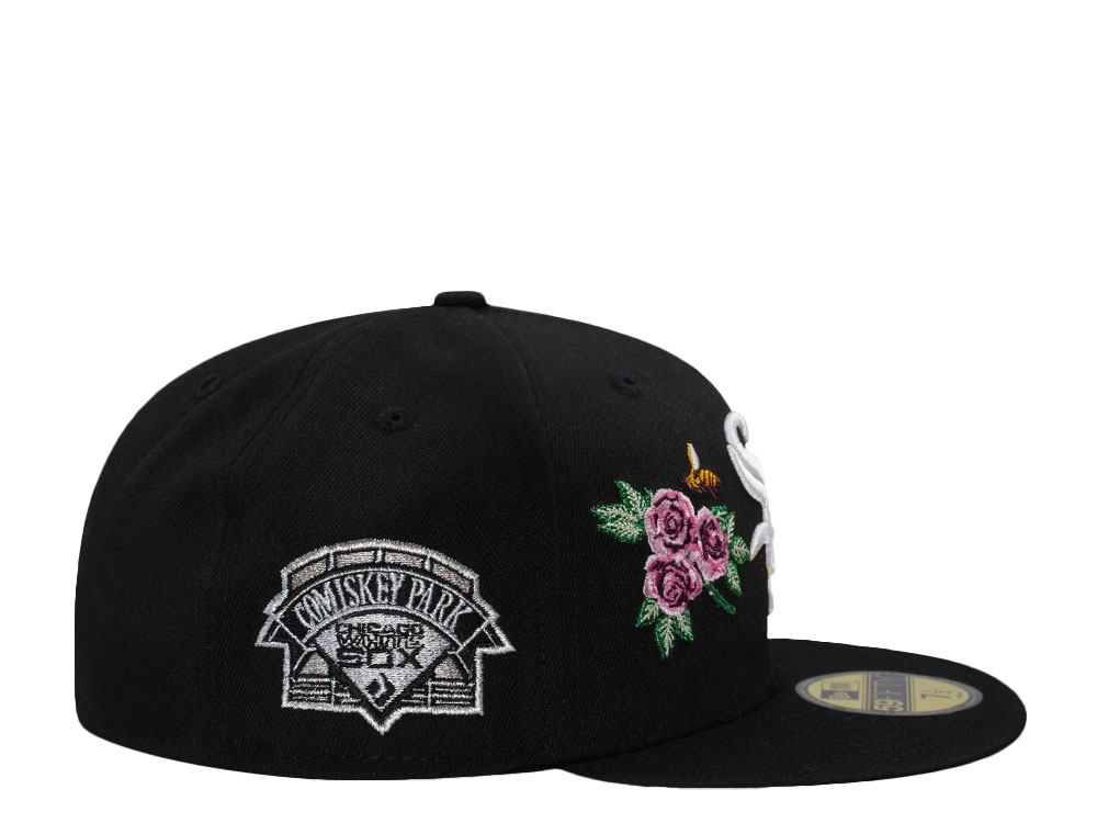 New Era Chicago White Sox Comiskey Park Rose Black Prime Edition 59Fifty Fitted Cap