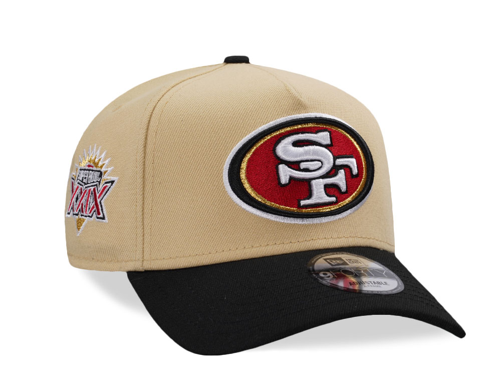 New Era San Francisco 49ers Super Bowl XXIX Gold Two Tone Edition 9Forty A Frame Snapback Cap