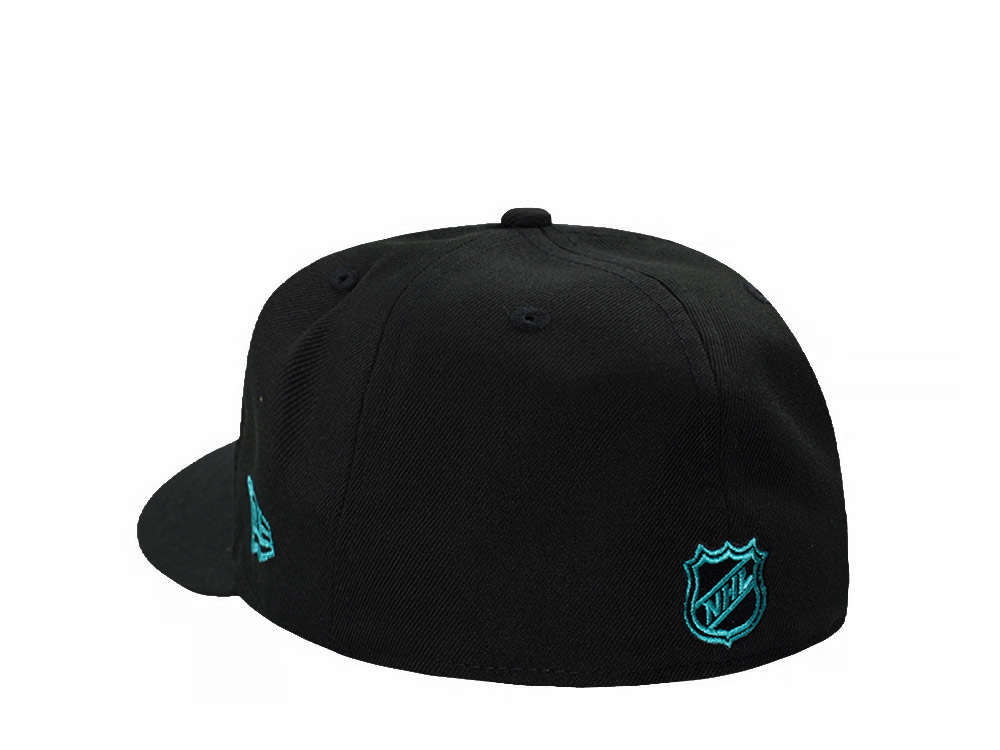 New Era Anaheim Ducks Black Classic Edition Pre Curved 59Fifty Fitted Cap