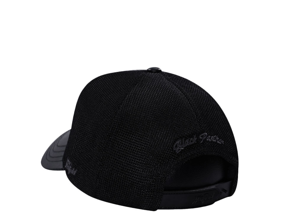 Hatfield Black Panther Black Trucker Snapback Cap