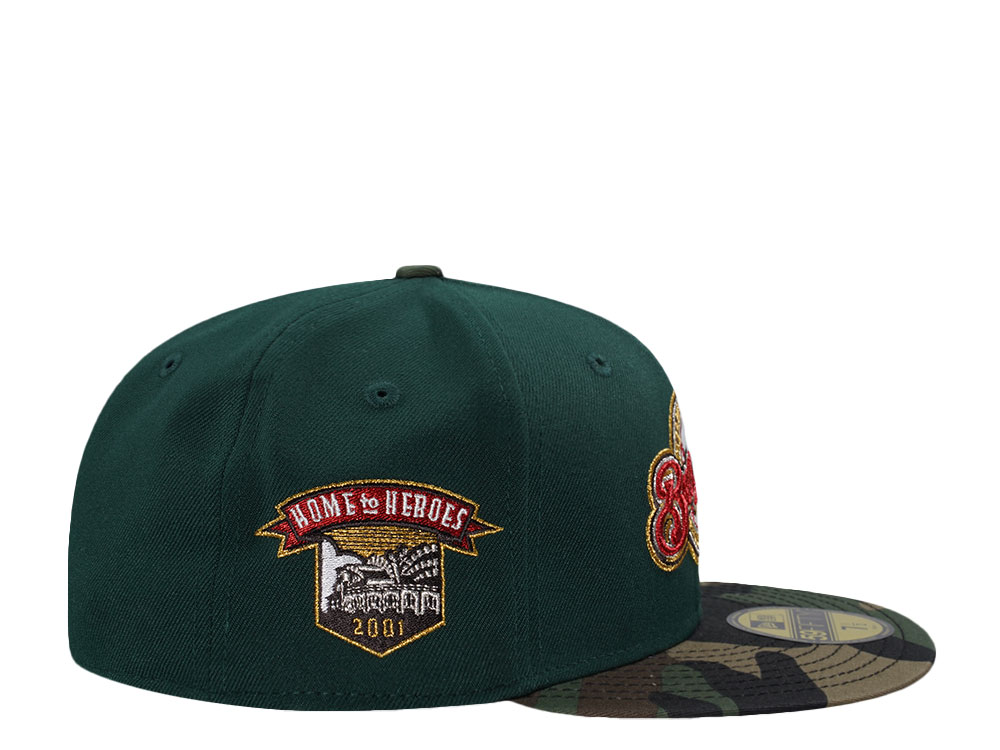 New Era Milwaukee Brewers Home of Heroes 2001 Green Two Tone Edition 59Fifty Fitted Cap