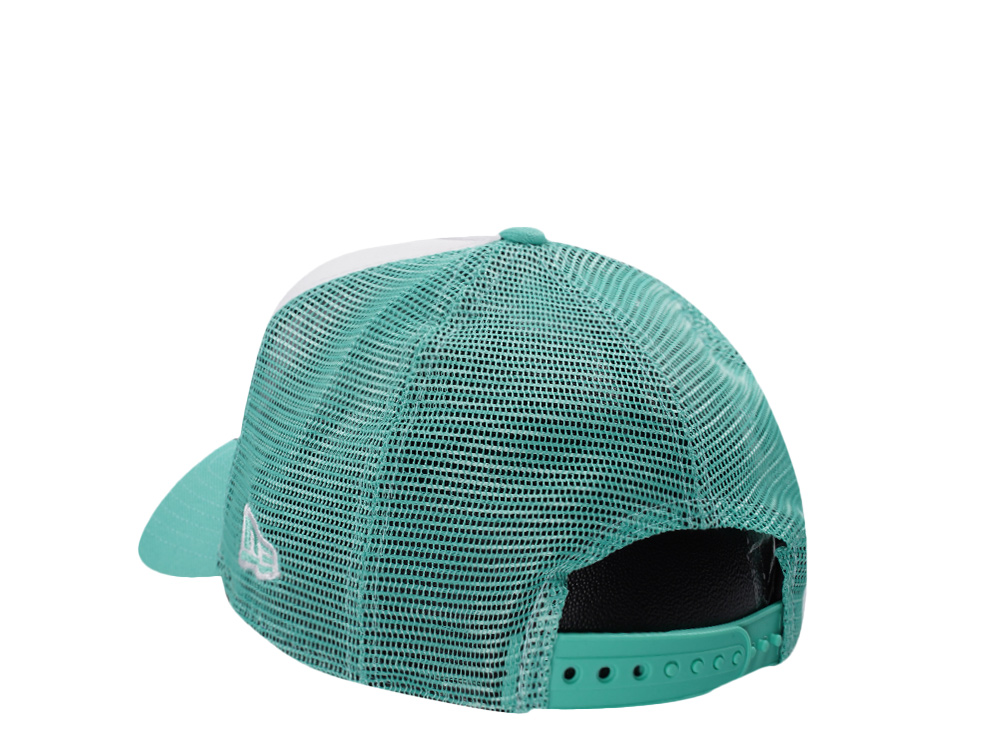 New Era New York Yankees Mint White Two Tone Edition 9Forty A Frame Trucker Snapback Cap