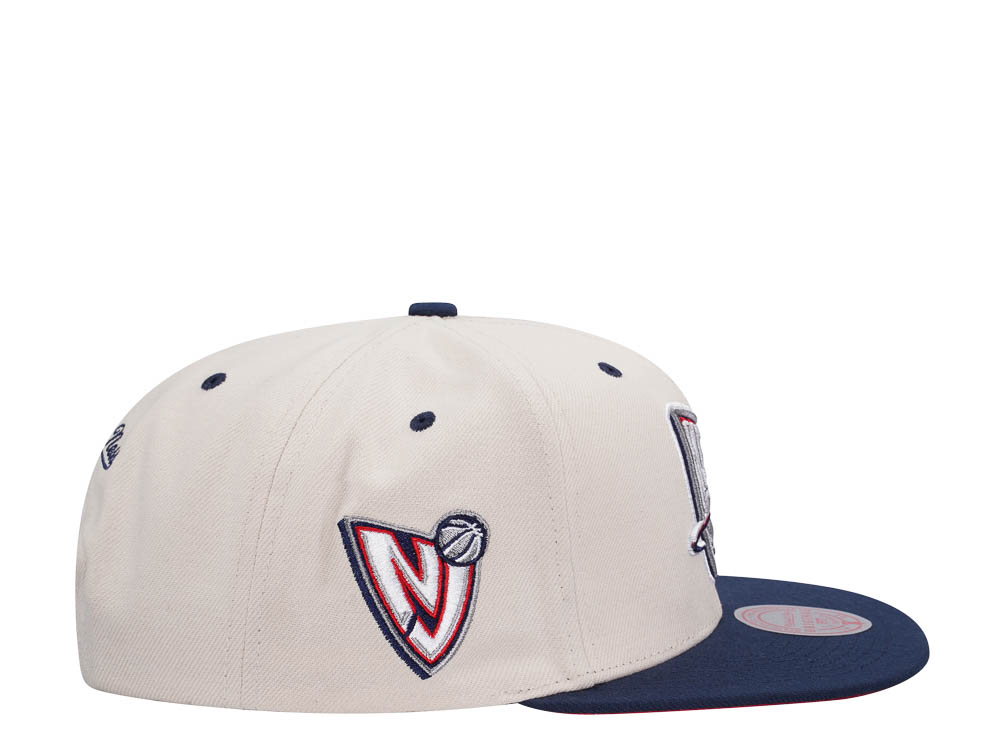 Mitchell & Ness New Jersey Nets Sail Off White Two Tone Snapback Cap
