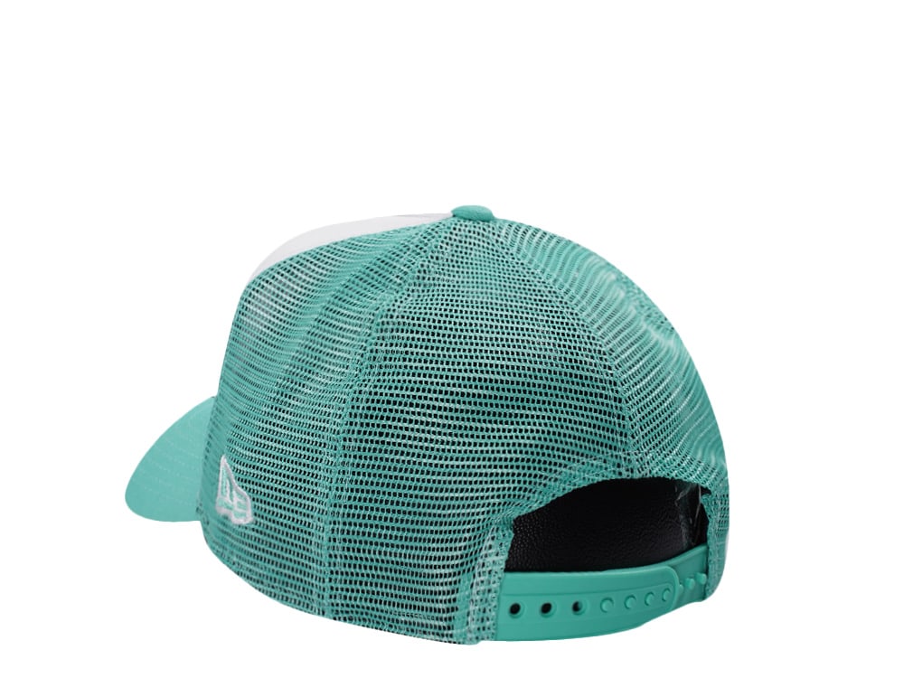 New Era Los Angeles Dodgers Mint White Two Tone Edition 9Forty A Frame Trucker Snapback Cap