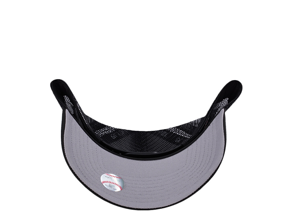 New Era Los Angeles Dodgers Micro Logo Black Edition 9Forty A Frame Trucker Snapback Cap
