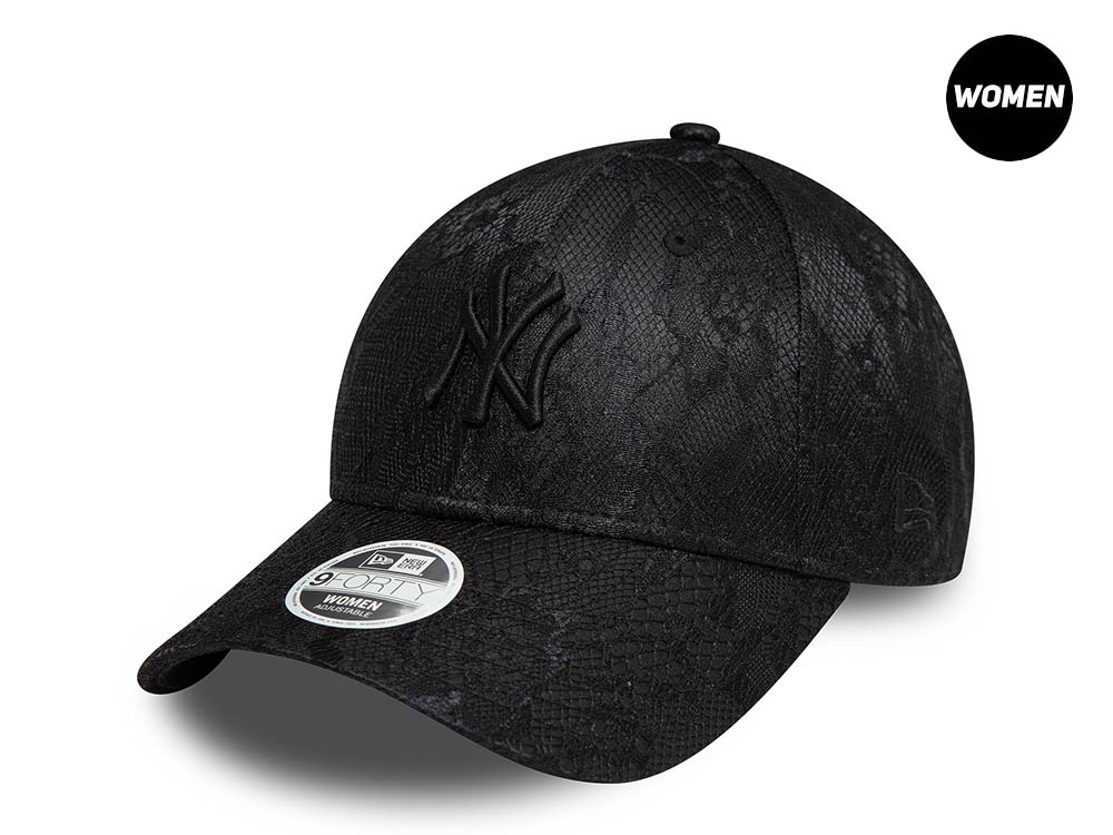 New Era New York Yankees Lace Black Womens 9Forty Snapback Cap