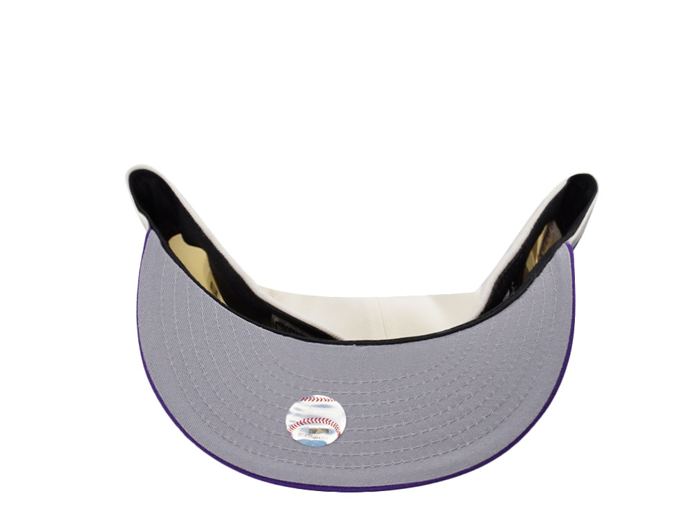 New Era Colorado Rockies 25th Anniversary Bricks Chrome Two Tone Edition 59Fifty Fitted Cap