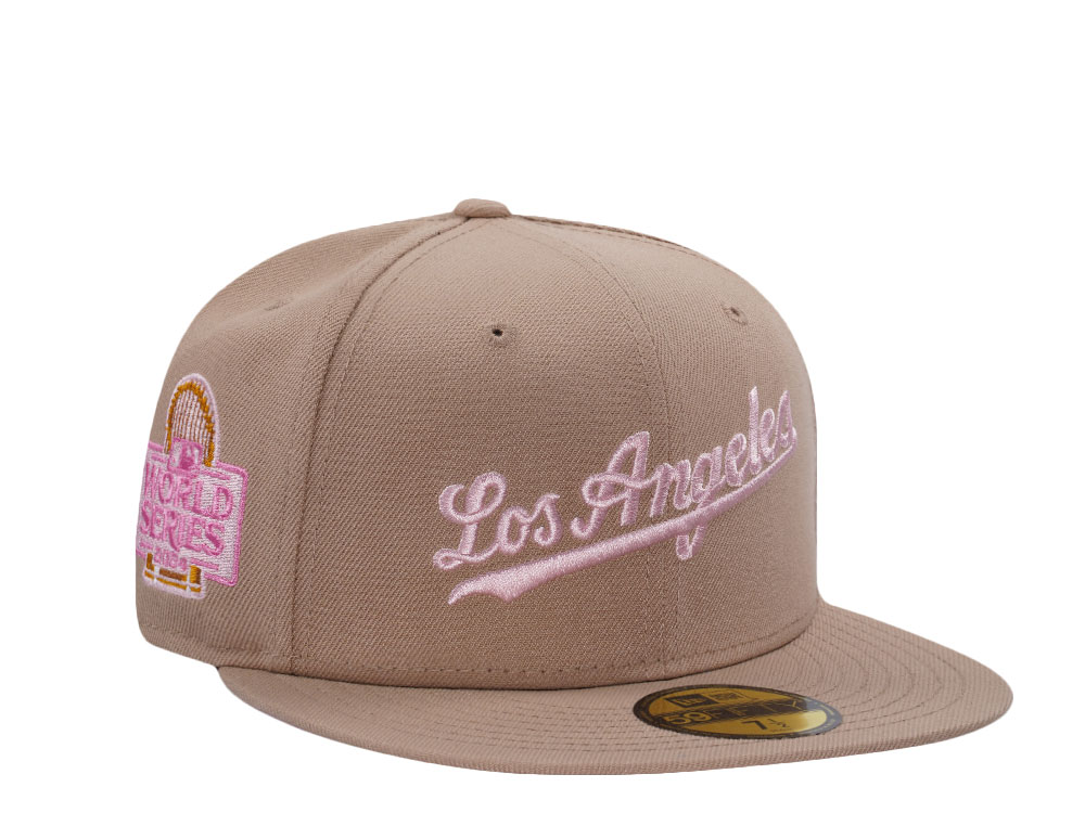 New Era Los Angeles Dodgers World Series 2024 Camel Prime Edition 59Fifty Fitted Cap