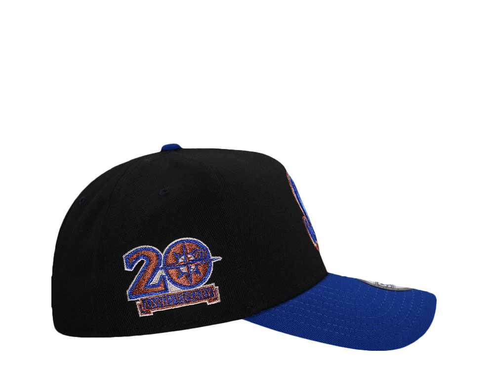 New Era Seattle Mariners 20th Anniversary Black Copper Two Tone Edition 9Forty A Frame Snapback Cap