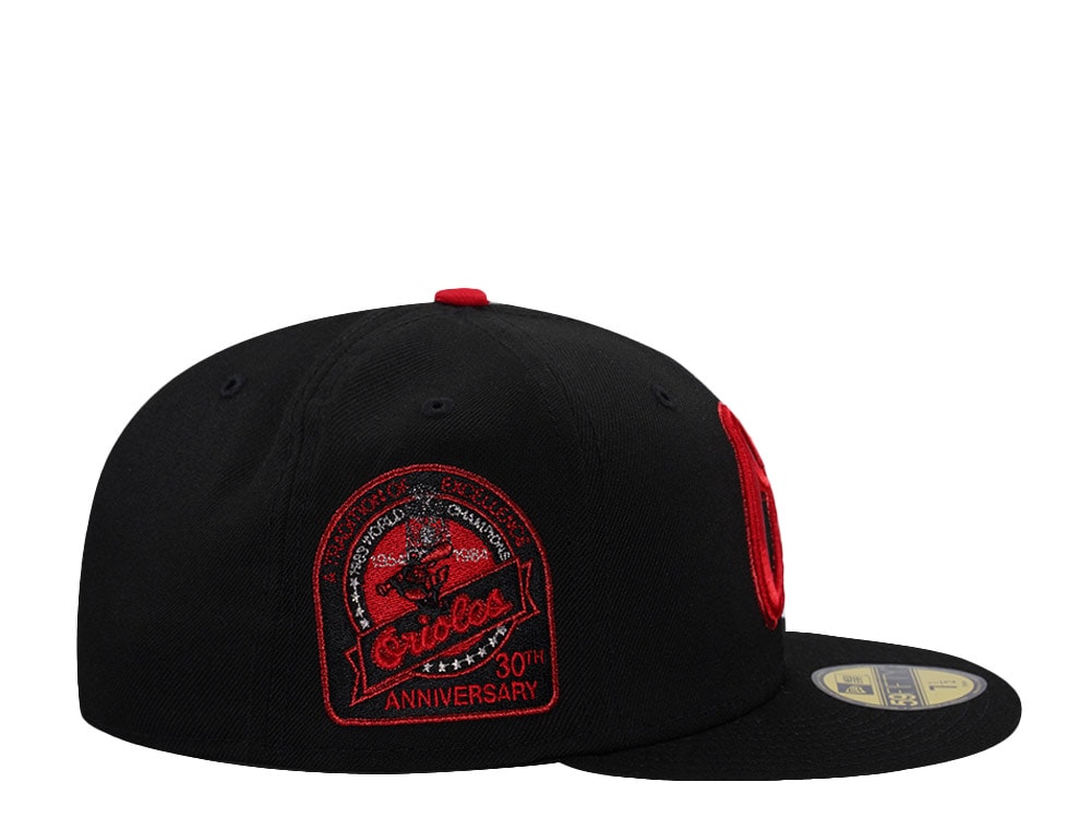 New Era Baltimore Orioles 30th Anniversary Black Prime Edition 59Fifty Fitted Cap