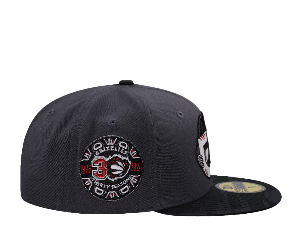New Era Vancouver Grizzlies 30 Seasons Dark Gray Glow In The Dark Moon Edition 59Fifty Fitted Cap