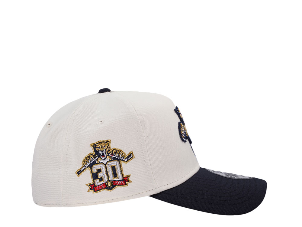 New Era Florida Panthers 30th Anniversary Chrome Two Tone Edition 9Forty A Frame Snapback Cap