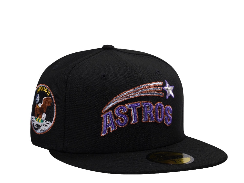 New Era Houston Astros Apollo Black Prime Edition 59Fifty Fitted Cap