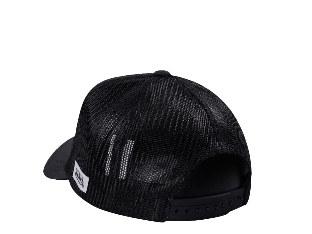 Von Dutch Motorcycle Club Screen Print Dark Gray Trucker Snapback Cap