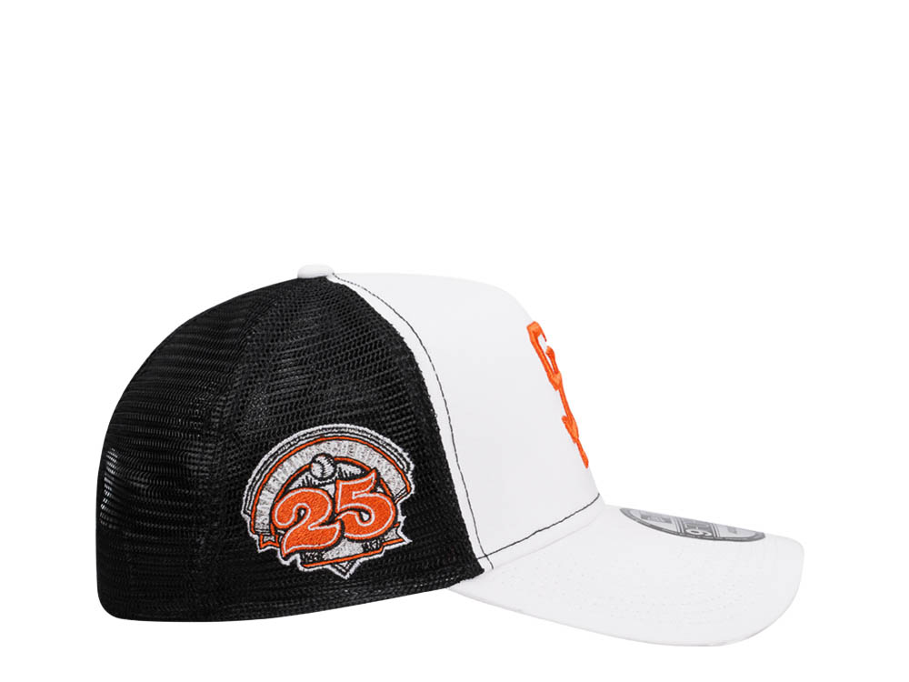 New Era San Francisco Giants 25th Anniversary White 9Forty A Frame Trucker Snapback Cap