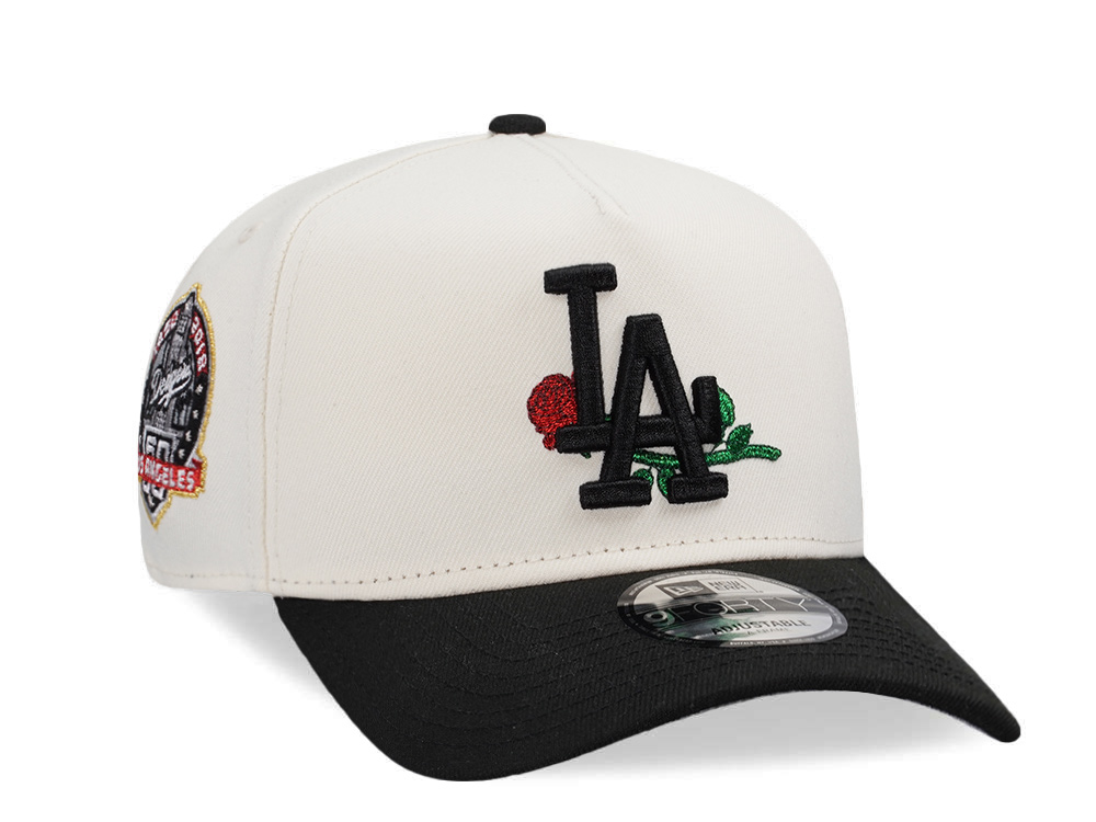 New Era Los Angeles Dodgers Rose 60th Anniversary Chrome Two Tone Edition 9Forty A Frame Snapback Cap