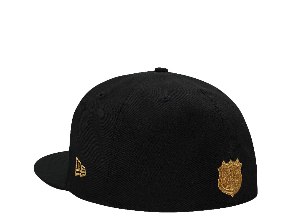 New Era San Jose Sharks 30th Anniversary 24K Black Prime Edition 59Fifty Fitted Cap
