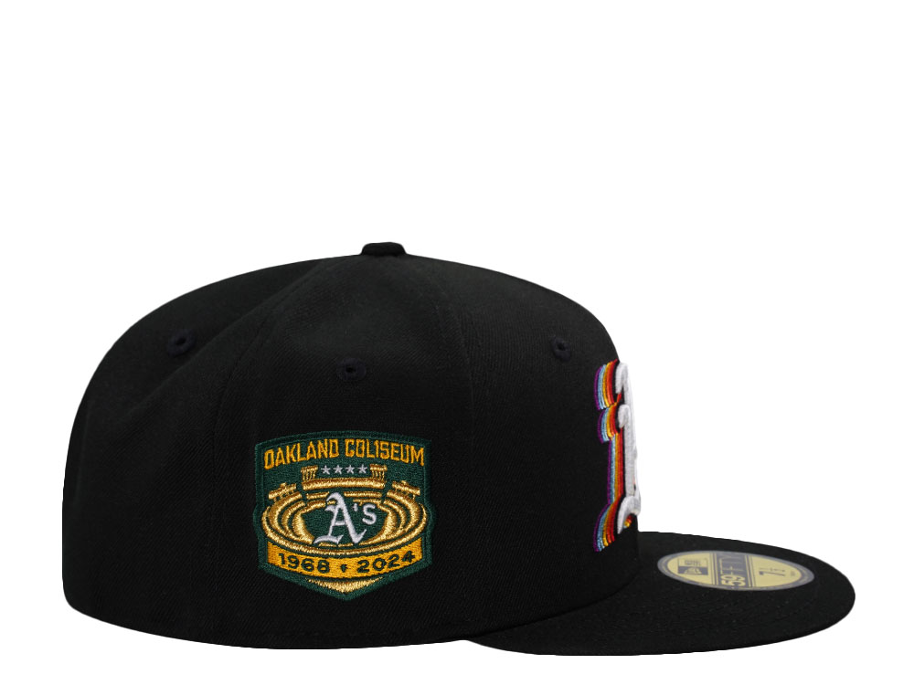 New Era Oakland Athletics Oakland Coliseum Black Prime Edition 59Fifty Fitted Cap