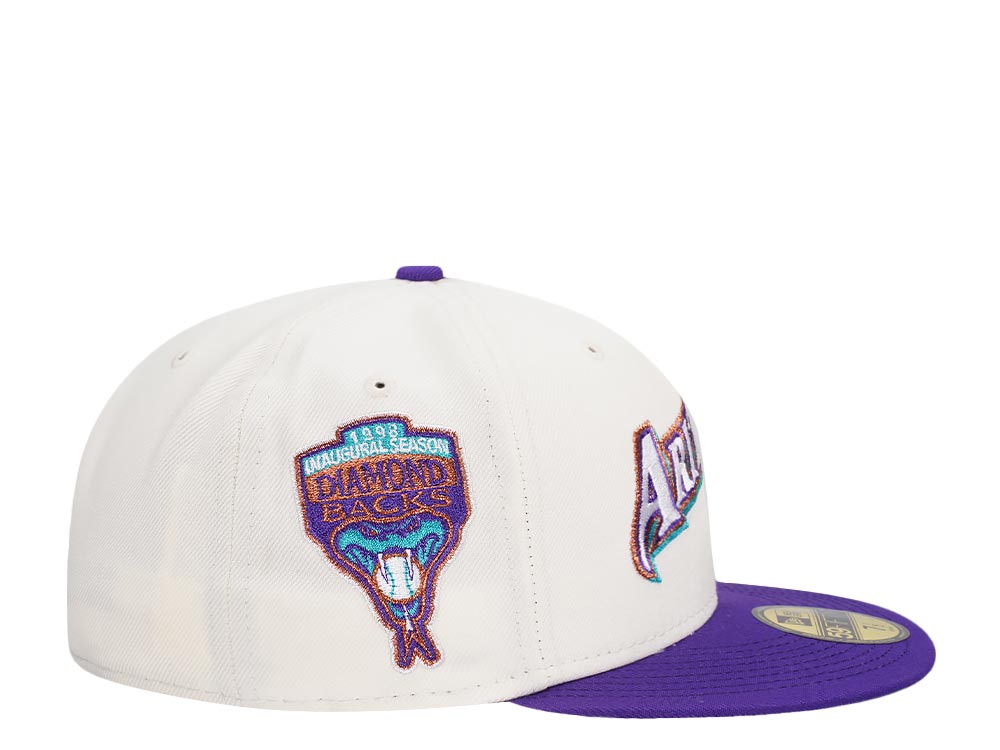 New Era Arizona Diamondbacks Inaugural Season 1998 Chrome Prime Two Tone Edition 59Fifty Fitted Cap