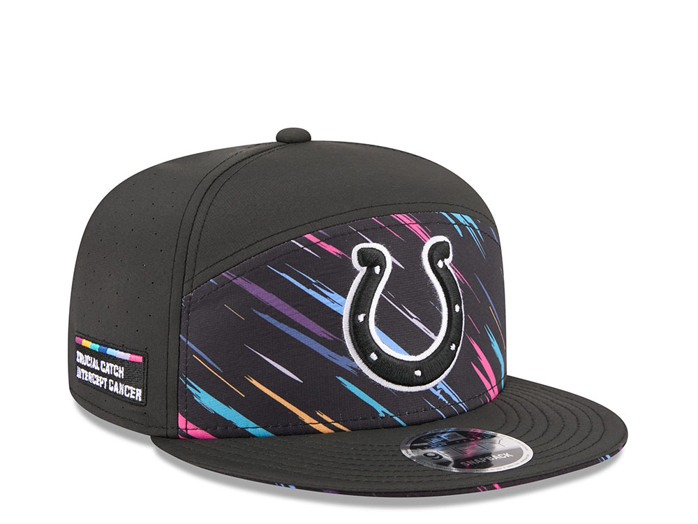 New Era Indianapolis Colts Crucial Catch 2026 Black Edition 9Fifty Split Panel Snapback Cap