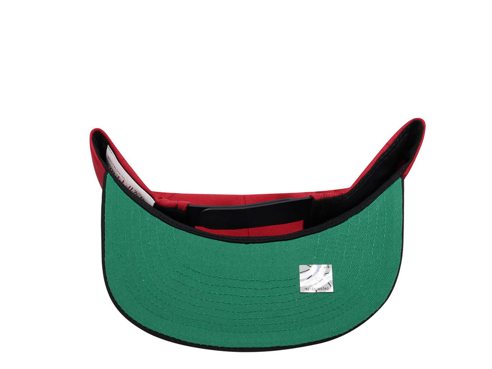 Mitchell & Ness Miami Heat Transcript Red Two Tone Snapback Cap