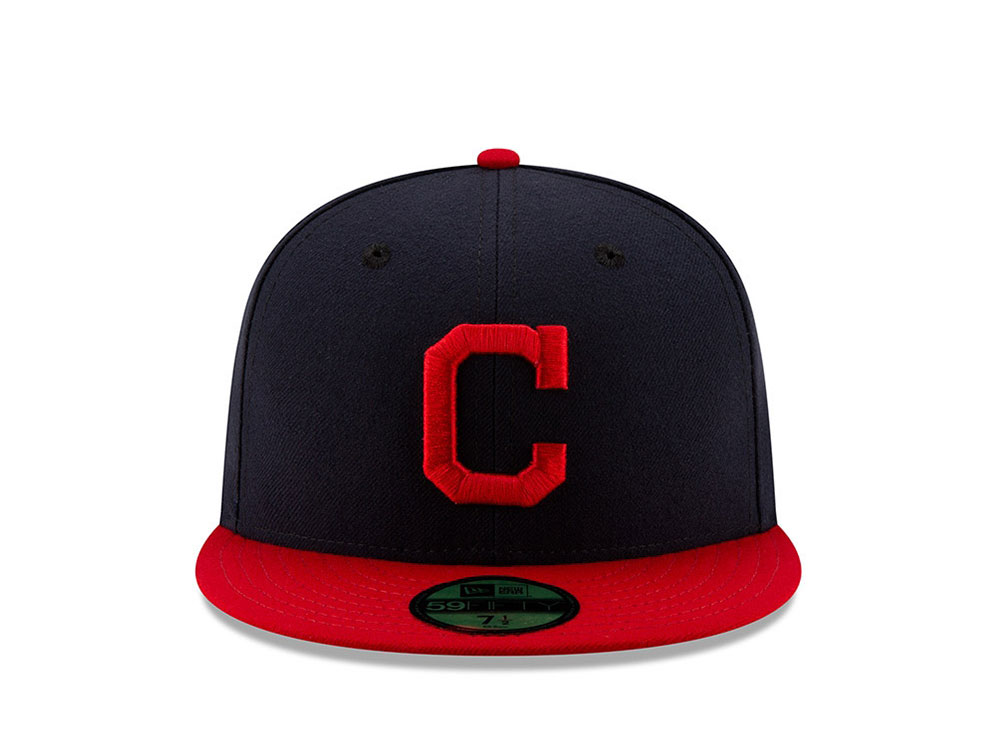 NEW ERA CLEVELAND INDIANS AUTHENTIC ONFIELD FITTED 59FIFTY CAP