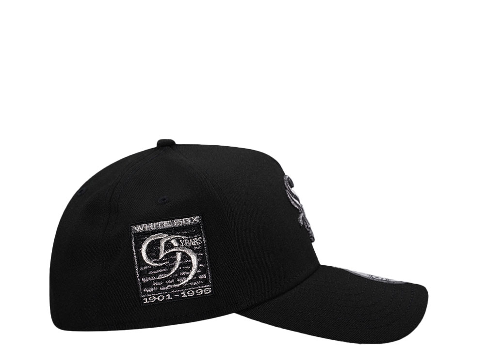 New Era Chicago White Sox 95th Anniversary Black Edition  9Forty A Frame Snapback Cap