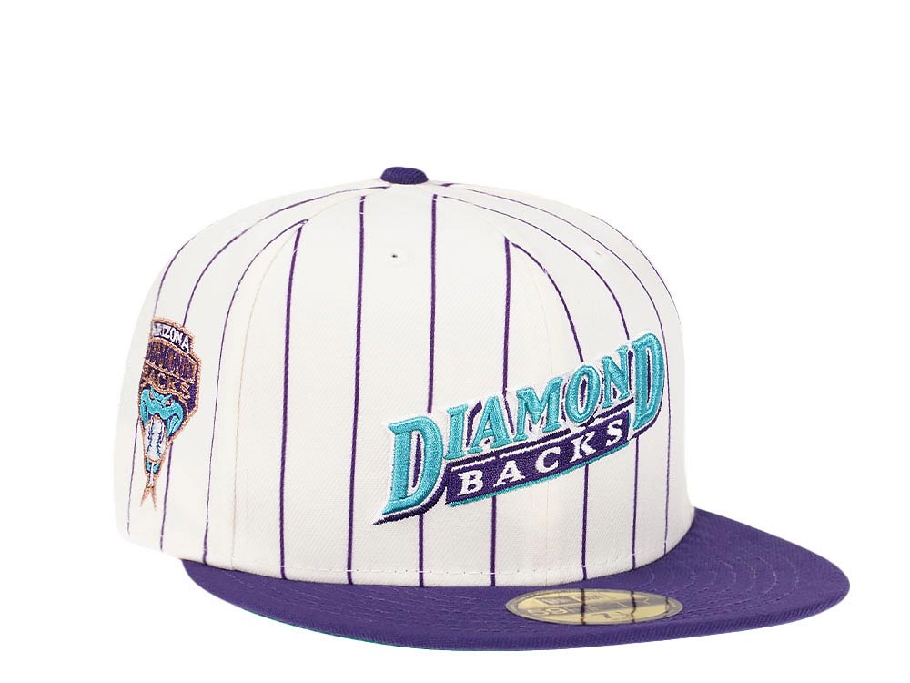 New Era Arizona Diamondbacks Jersey Patch Pinstripe Heroes Elite Edition 59Fifty Fitted Cap