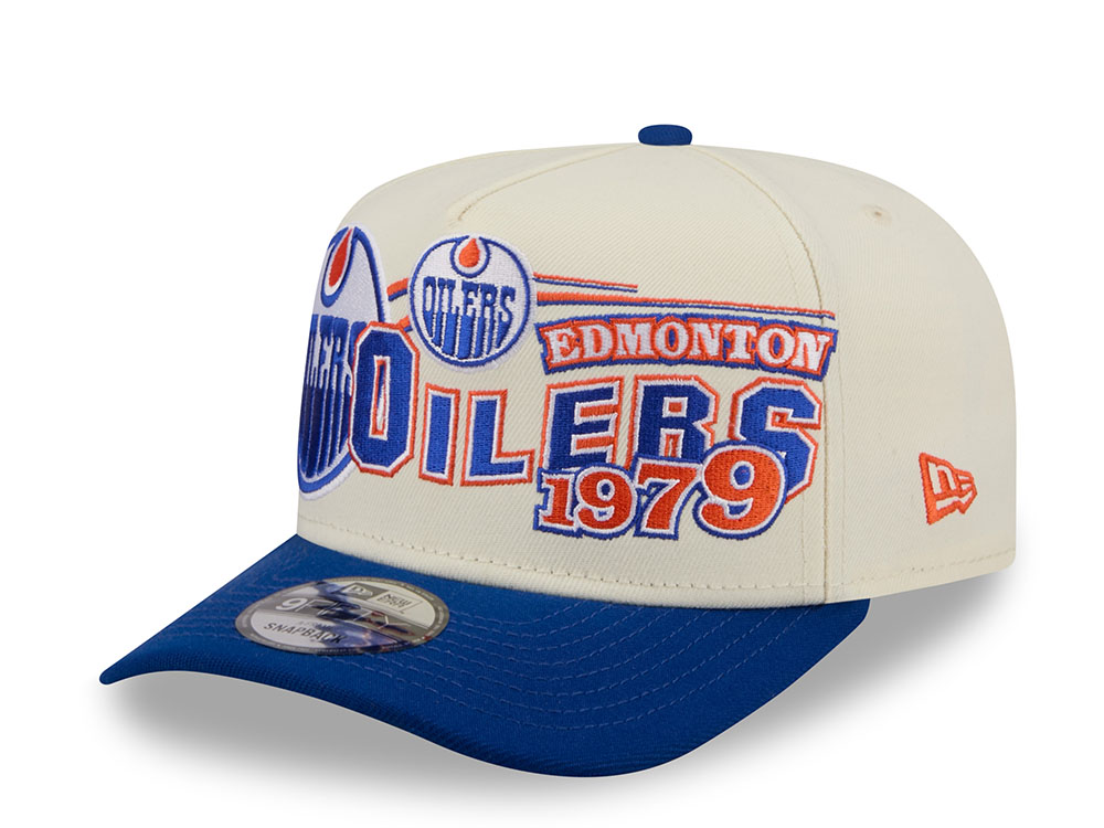 New Era Edmonton Oilers Classic Logo Two Tone Edition 9Fifty A Frame Snapback Cap