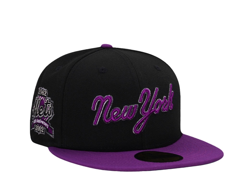 New Era New York Mets 40th Anniversary Purple Two Tone Edition 59Fifty Fitted Cap