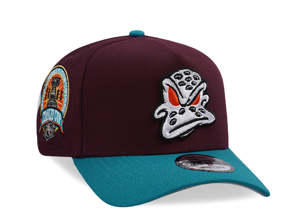 New Era Anaheim Ducks Stanley Cup 2003 Maroon Two Tone Edition 9Forty A Frame Snapback Cap