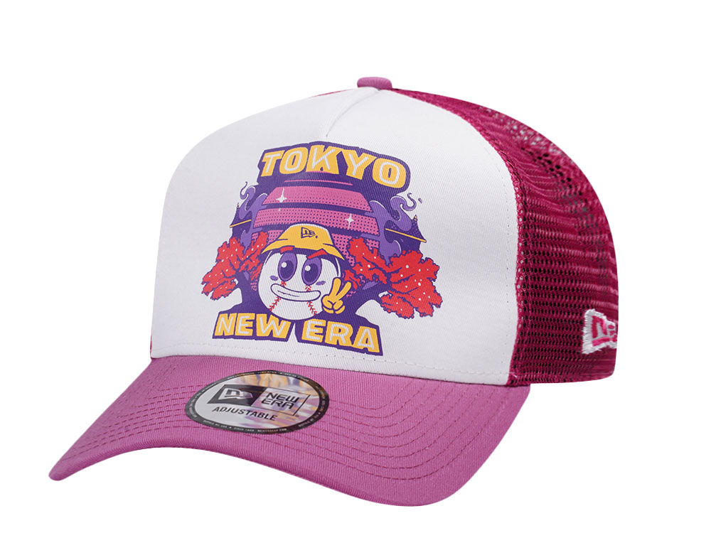New Era Tokyo Graphic Trucker A Frame Snapback Cap
