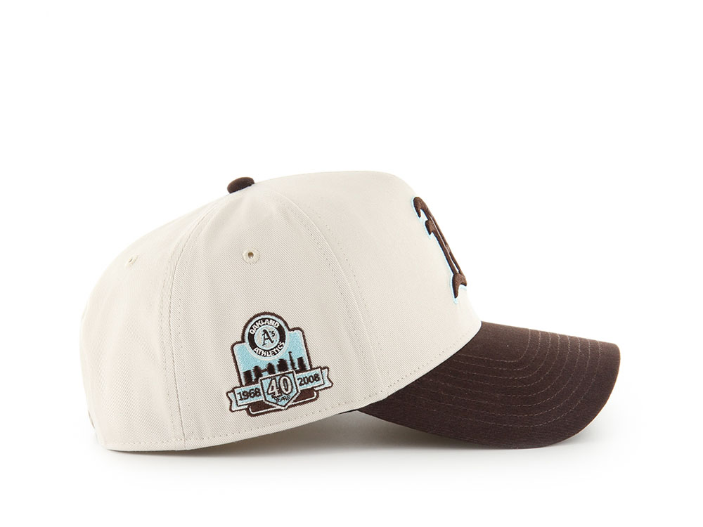 47Brand Oakland Athletics Cooperstown Bone Edition MVP Snapback Cap