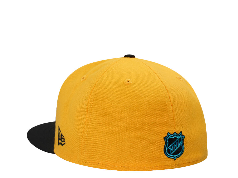 New Era Anaheim Ducks Stanley Cup 2003 Finals Gold Black Two Tone Edition 59Fifty Fitted Cap