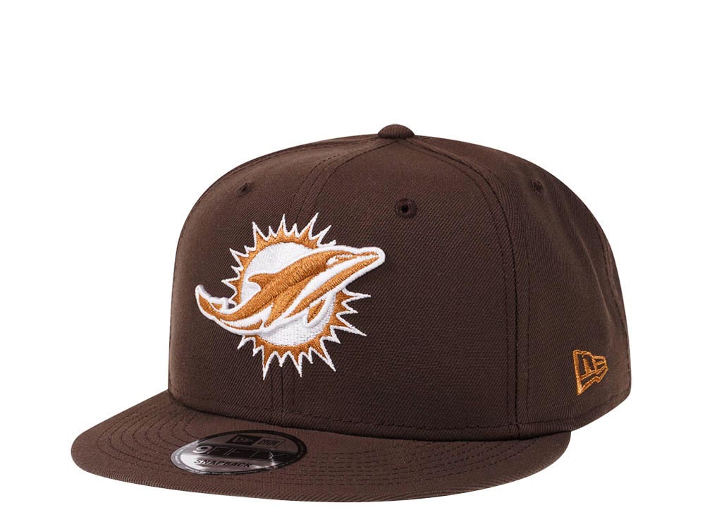 New Era Miami Dolphins Brown Caramel Edition 9Fifty Snapback Cap