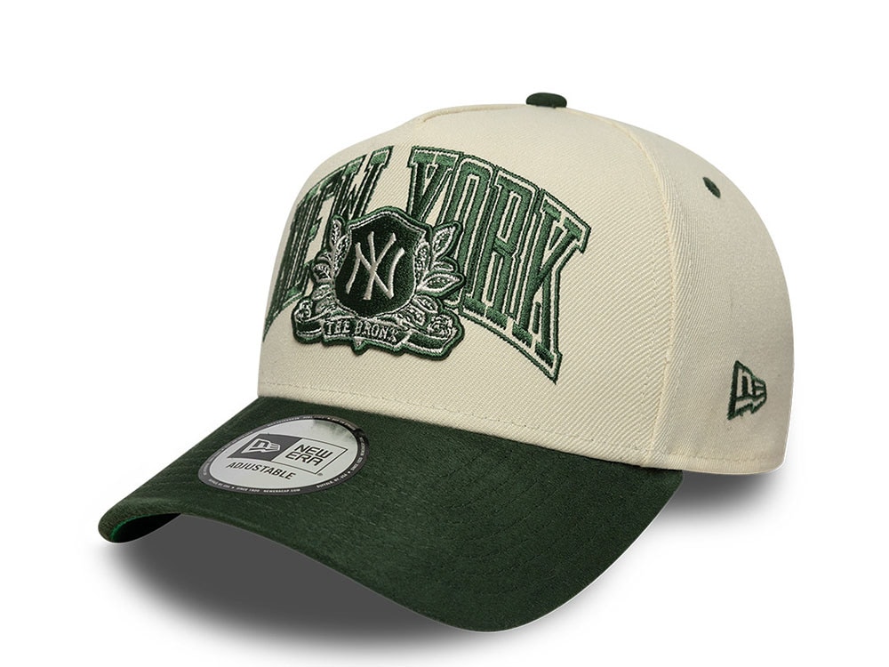 New Era New York Yankees Wordmark Suede Green Stone Edition 9Forty A Frame Snapback Cap