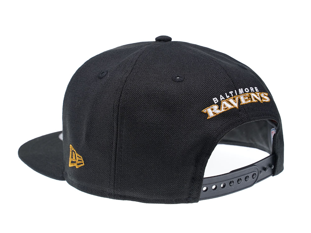 NEW ERA BALTIMORE RAVENS BLACK AND GOLD EDITION 9FIFTY SNAPBACK CAP