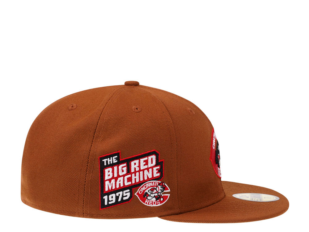 New Era Cincinnati Reds Big Red Machine Bourbon and Suede Edition 59Fifty Fitted Cap