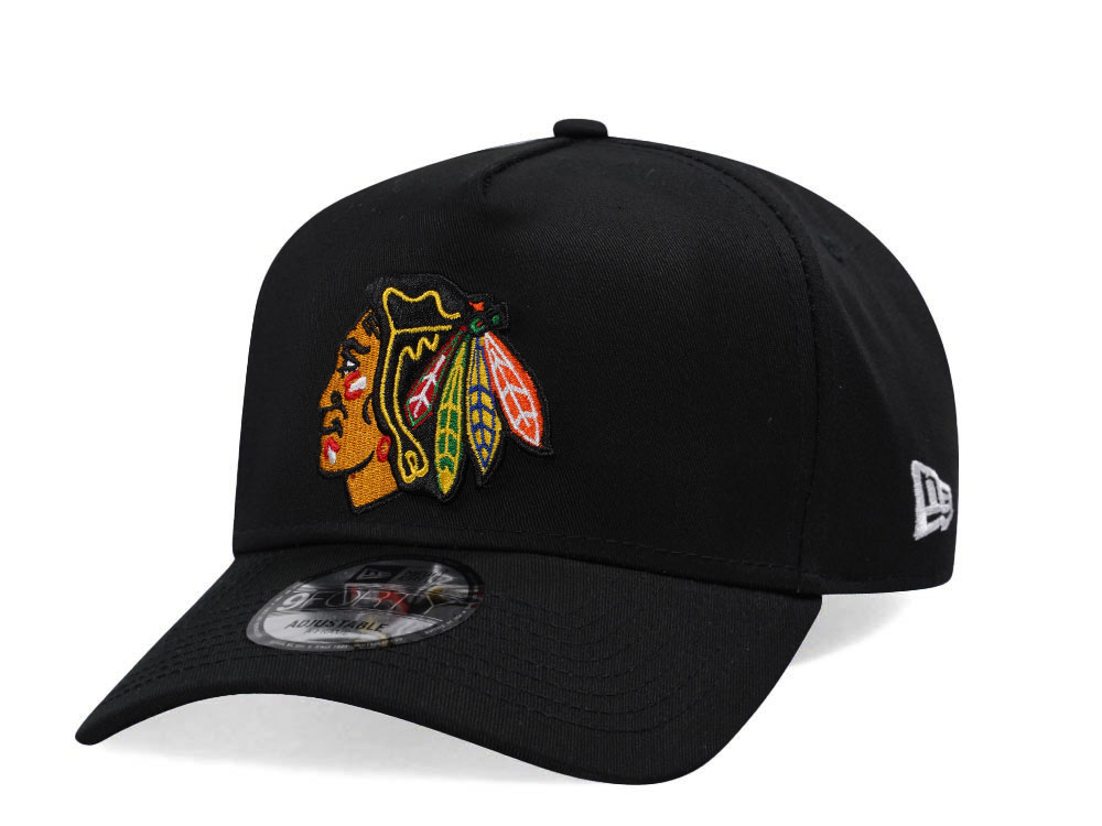 New Era Chicago Blackhawks NHL Injection 2024 Black 9Forty A Frame Snapback Cap