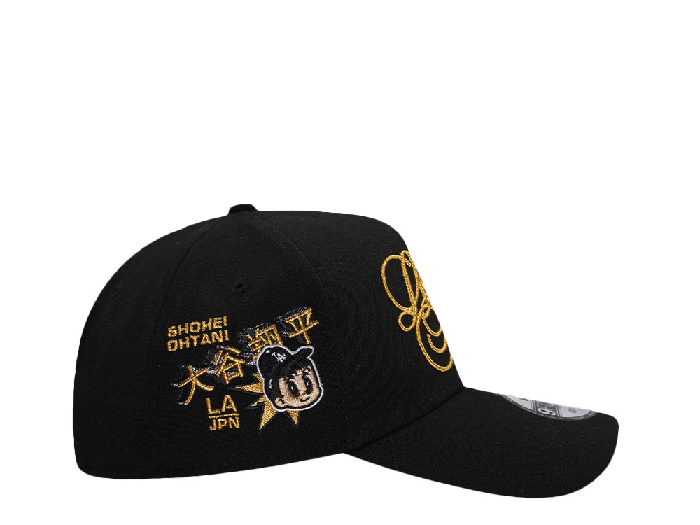 New Era Los Angeles Dodgers Ohtani Black Gold Prime Edition 9Forty A Frame Snapback Cap