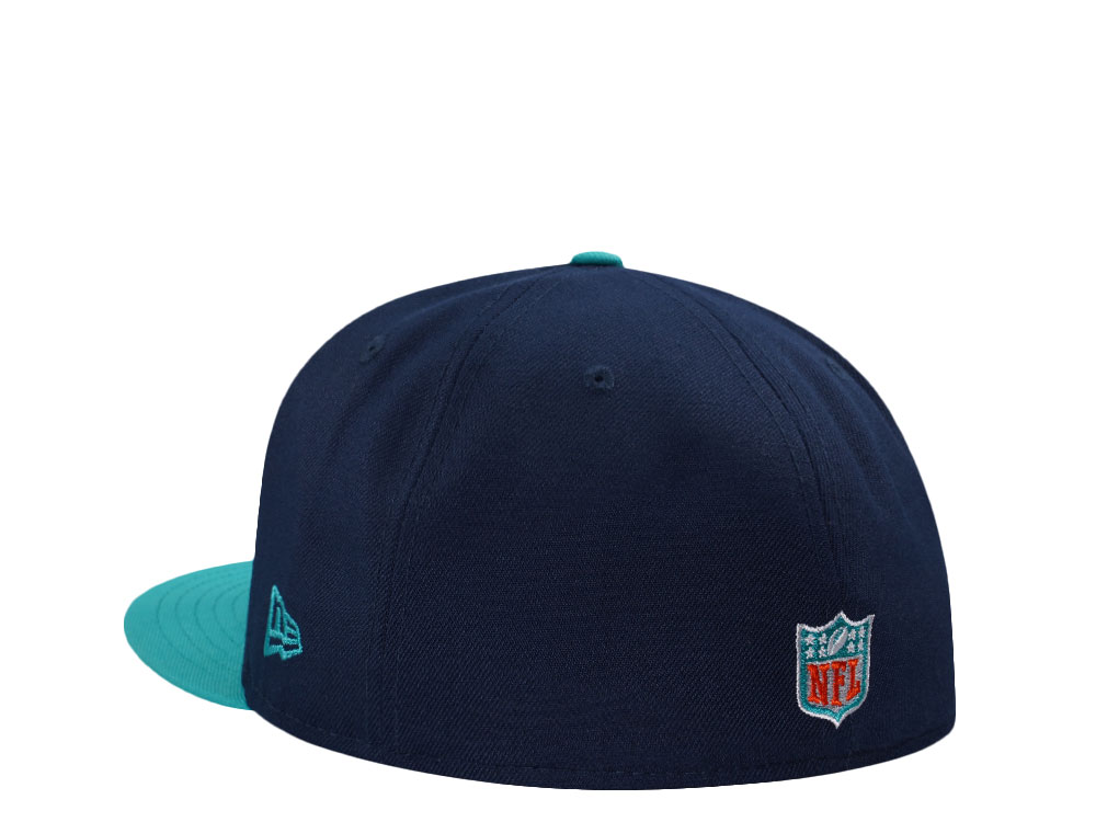 New Era Miami Dolphins 40th Anniversary Navy Two Tone Edition 59Fifty Fitted Cap