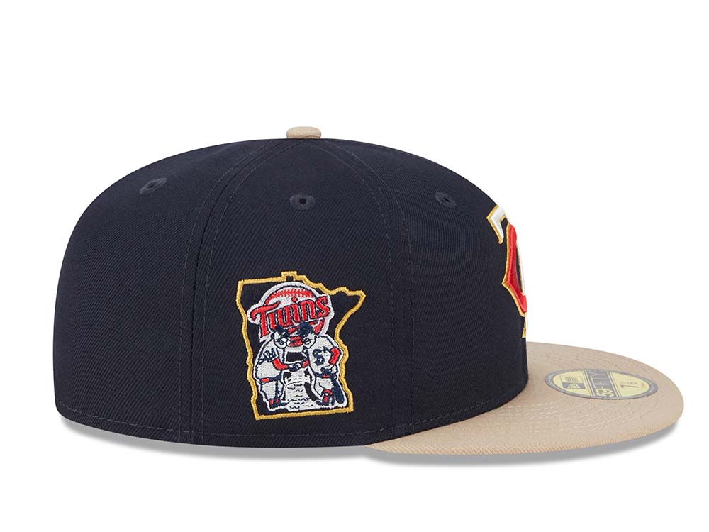 New Era Minnesota Twins Varsity Pin Two Tone Edition 59Fifty Fitted Cap