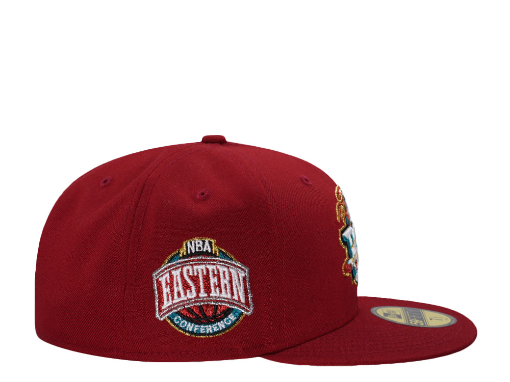 New Era Detroit Pistons Eastern Conference Red Prime Edition 59Fifty Fitted Cap