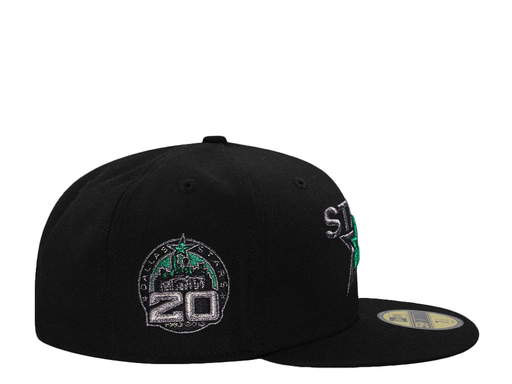 New Era Dallas Stars 20th Anniversary Metallic Black Prime Edition 59Fifty Fitted Cap