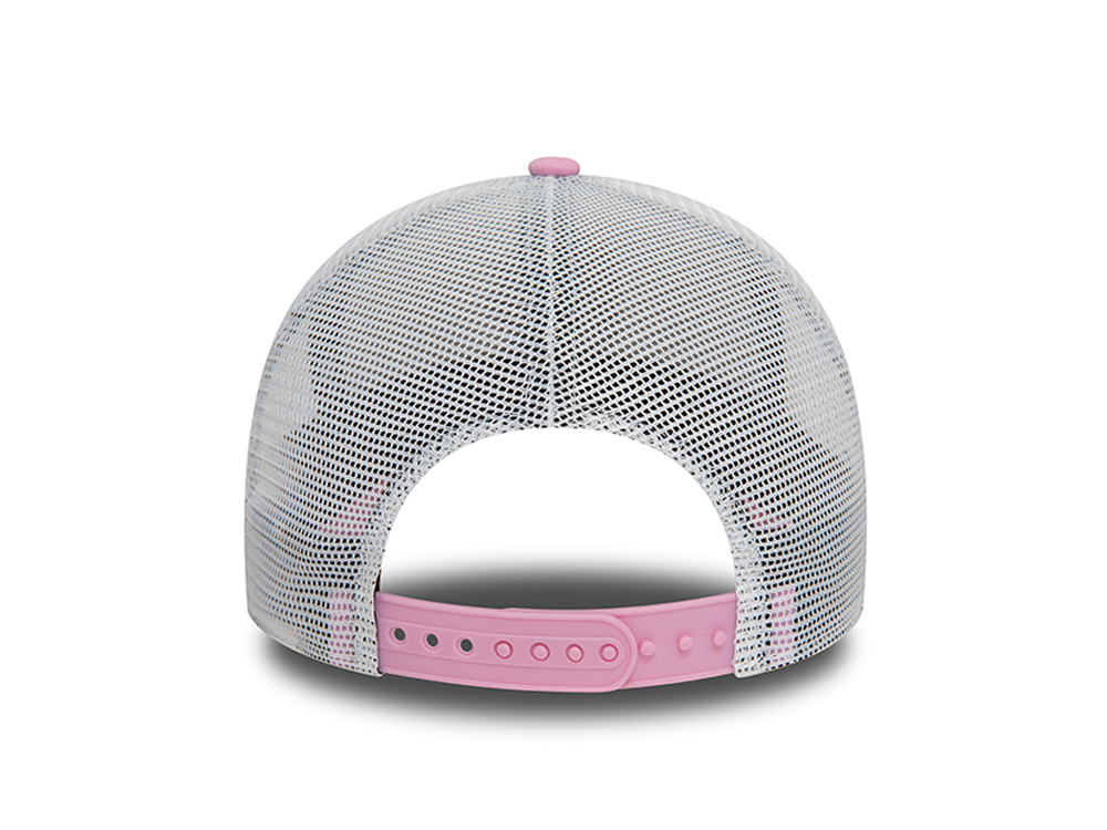 New Era England Rugby Football Union Rose Pink A Frame Trucker Snapback Cap