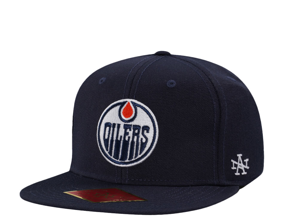 American Needle Edmonton Oilers 400 Series Navy Snapback Cap
