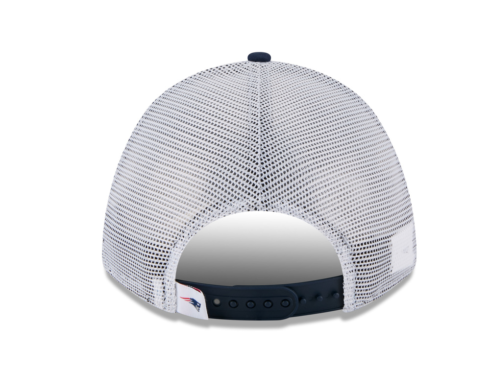 New Era New England Patriots Official Team Color Edition 9Forty M Crown A Frame Trucker Snapback Cap