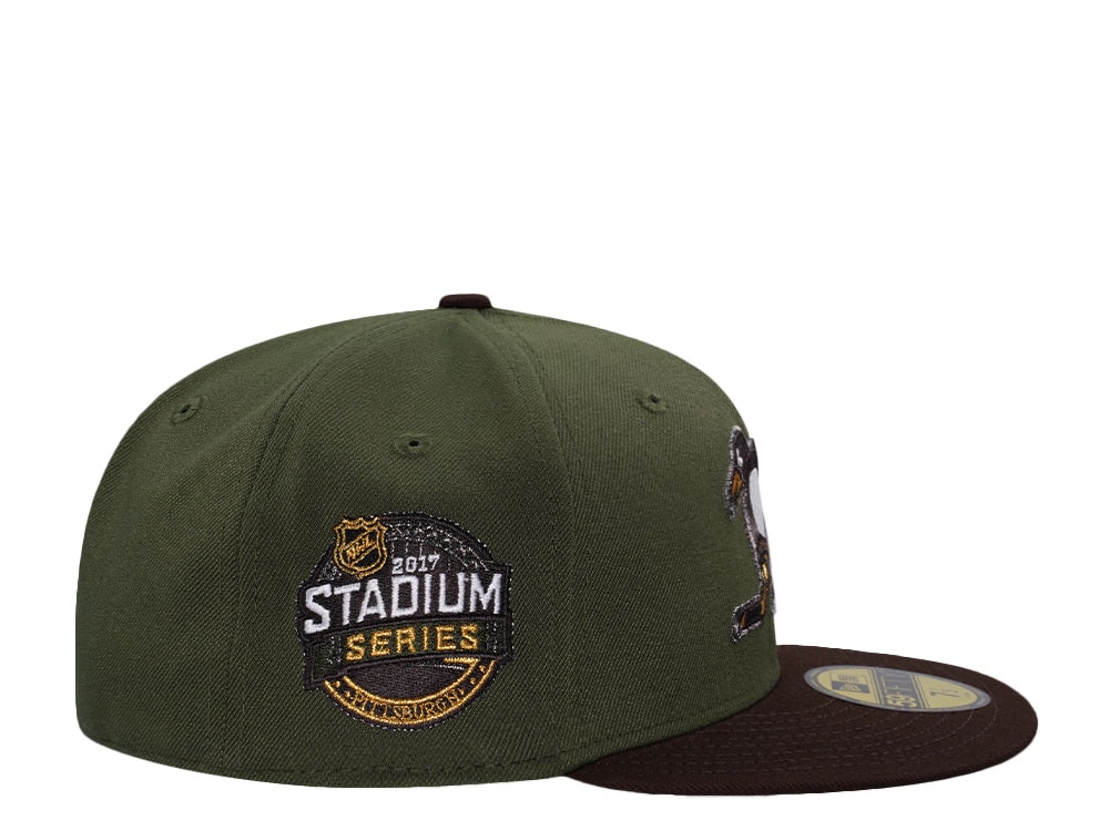 New Era Pittsburgh Penguins Stadium Series 2017 Rifle Green Two Tone Edition 59Fifty Fitted Cap